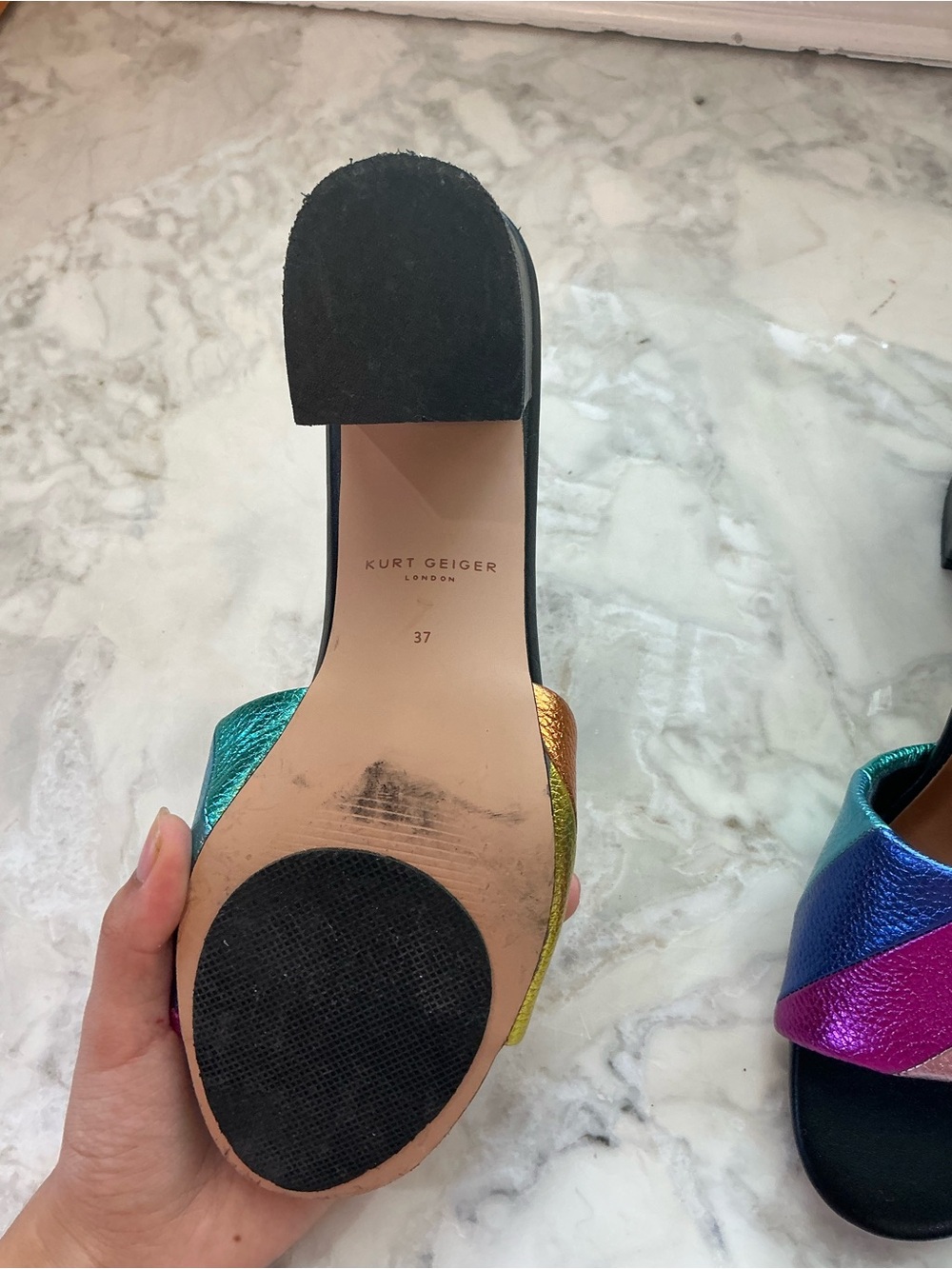 Kurt Geiger London Kensington Block Mule - Picture 4 of 7